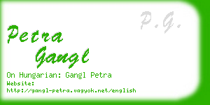 petra gangl business card